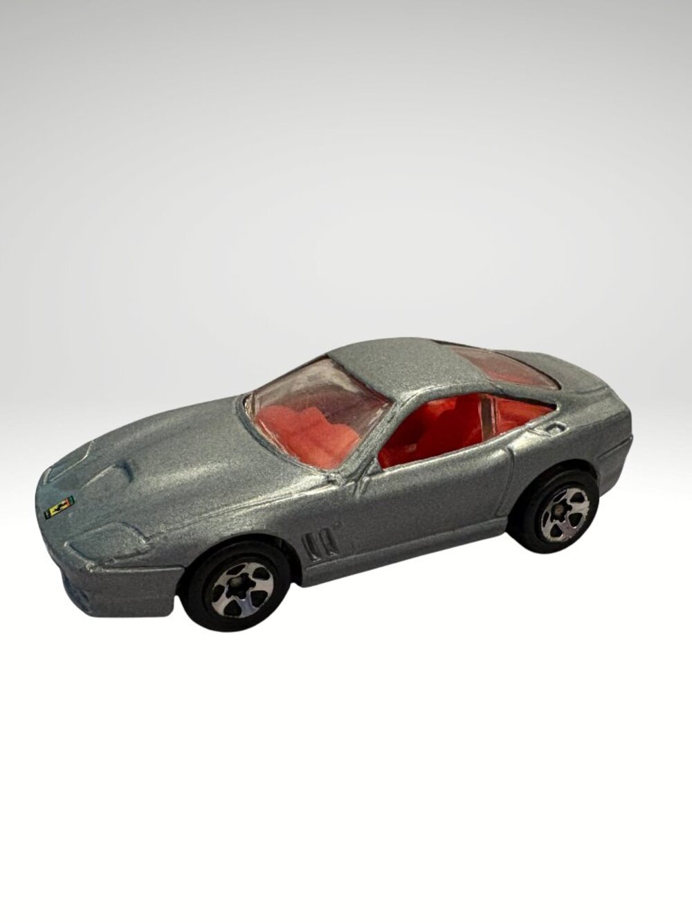 Hot Wheels Silver Ferrari 550 Maranello 1999 Mattel Toy Car (SKU: 218TO)